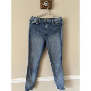 Pistola Womens Size 29 High Rise Tuxedo Stripe Skinny Jeans Light Wash